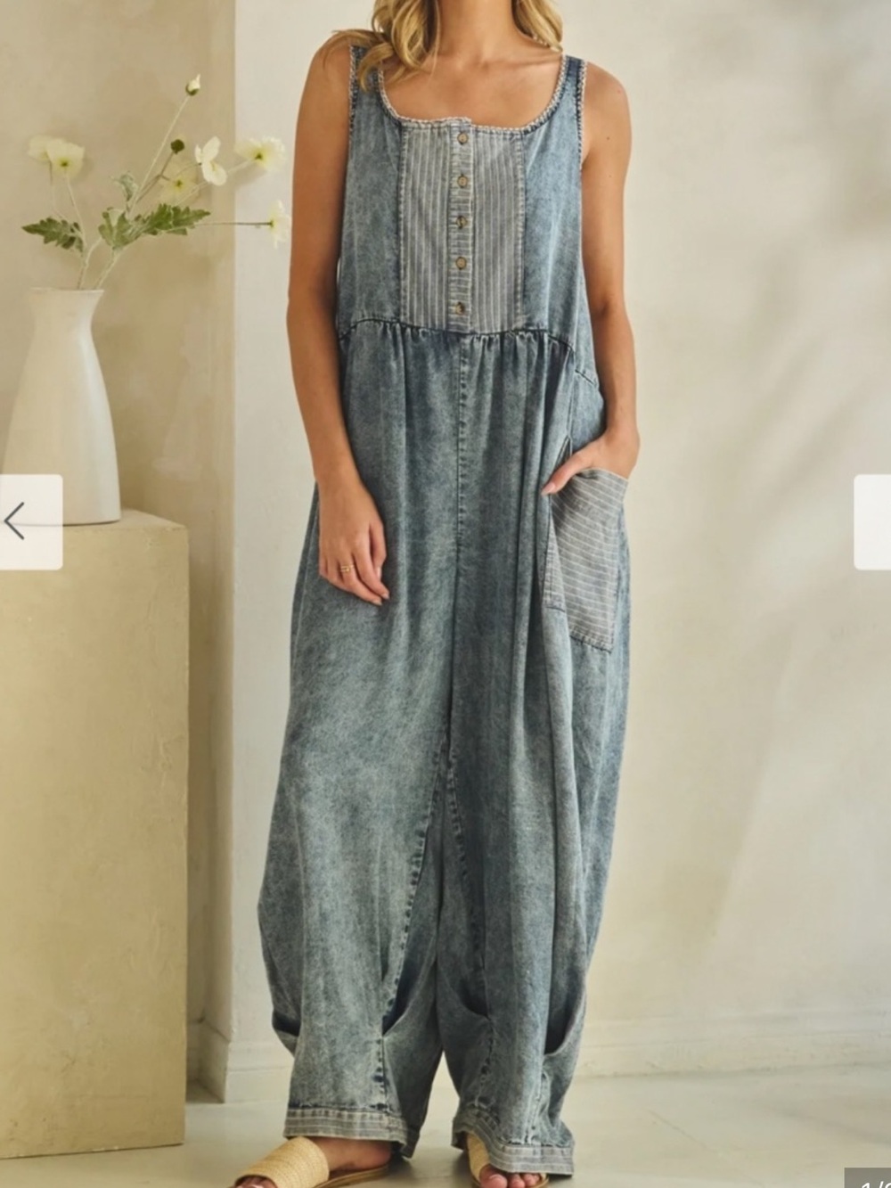 OLI & HALI “MALIBU” ROMPER in Tencel NWT sz L